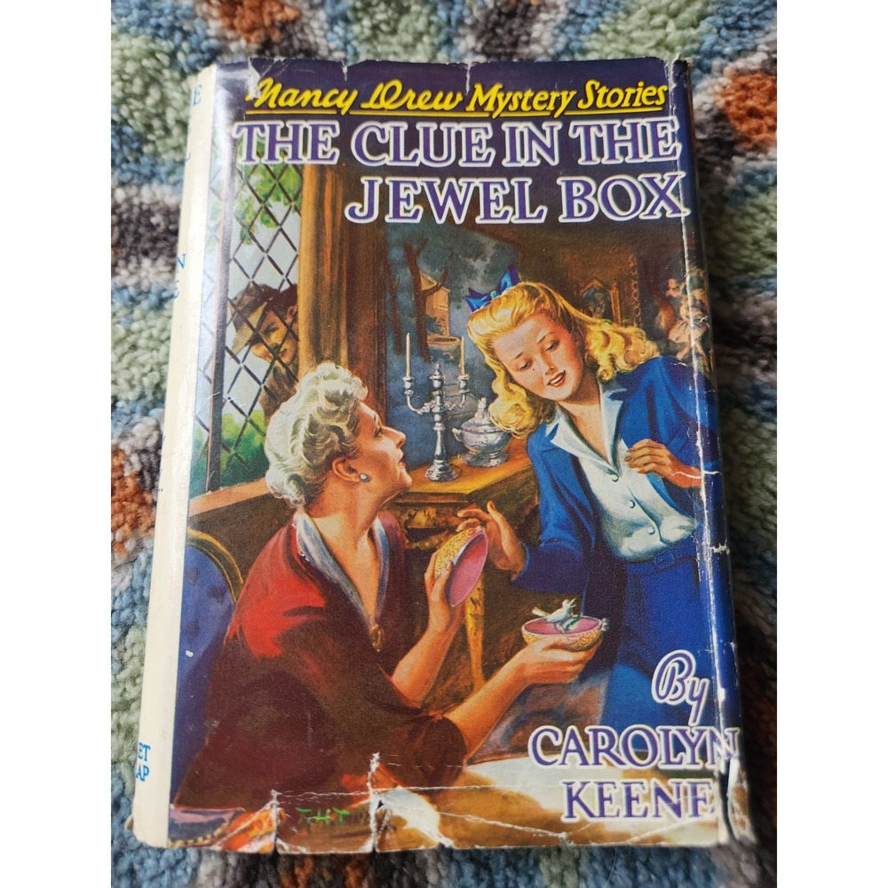 Vintage 1959 Nancy Drew #20 The Clue in the Jewel Box HC DJ Grosset‎ & Dunlap